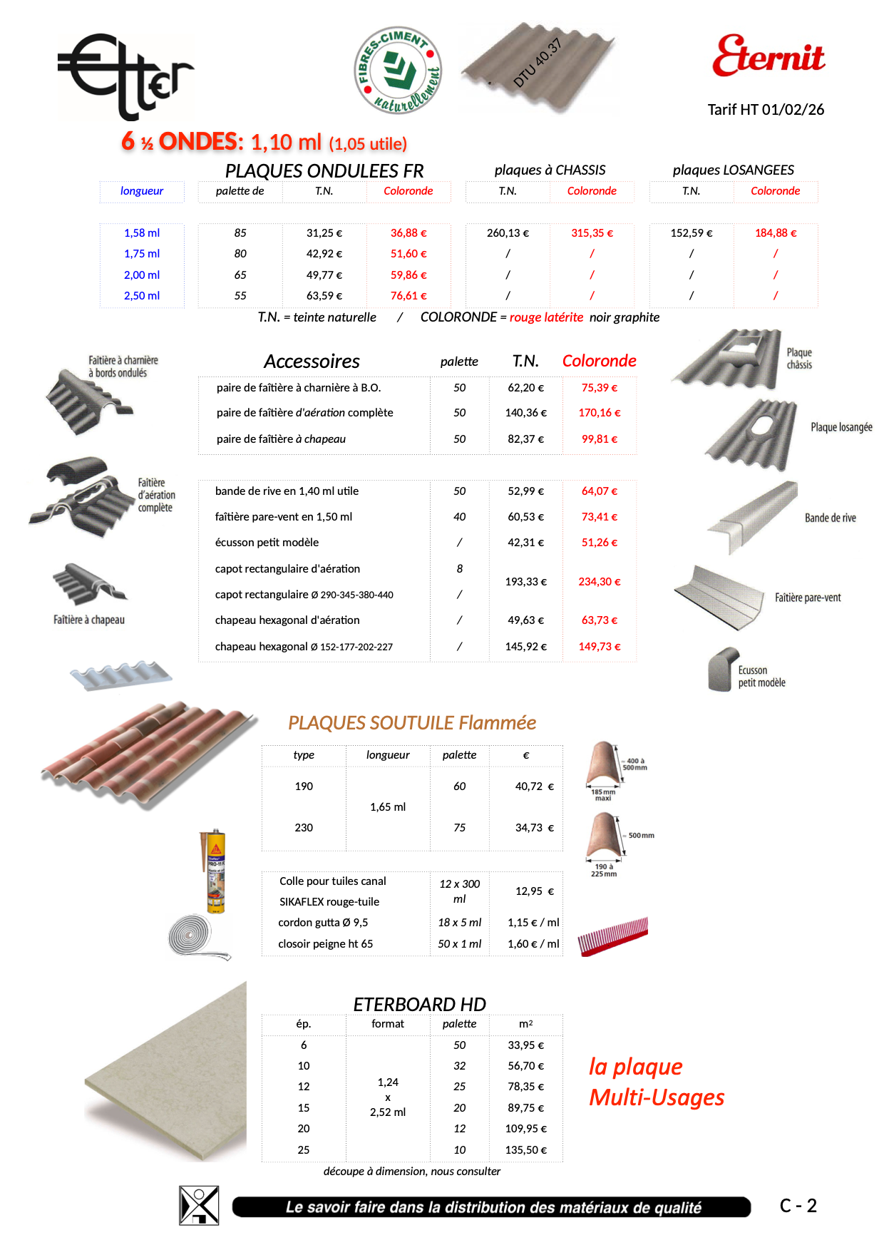 C02 - PLAQUES ETERNIT PO6